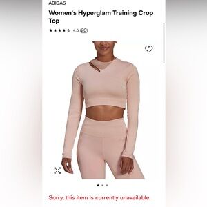 women’s Adidas long sleeve crop top